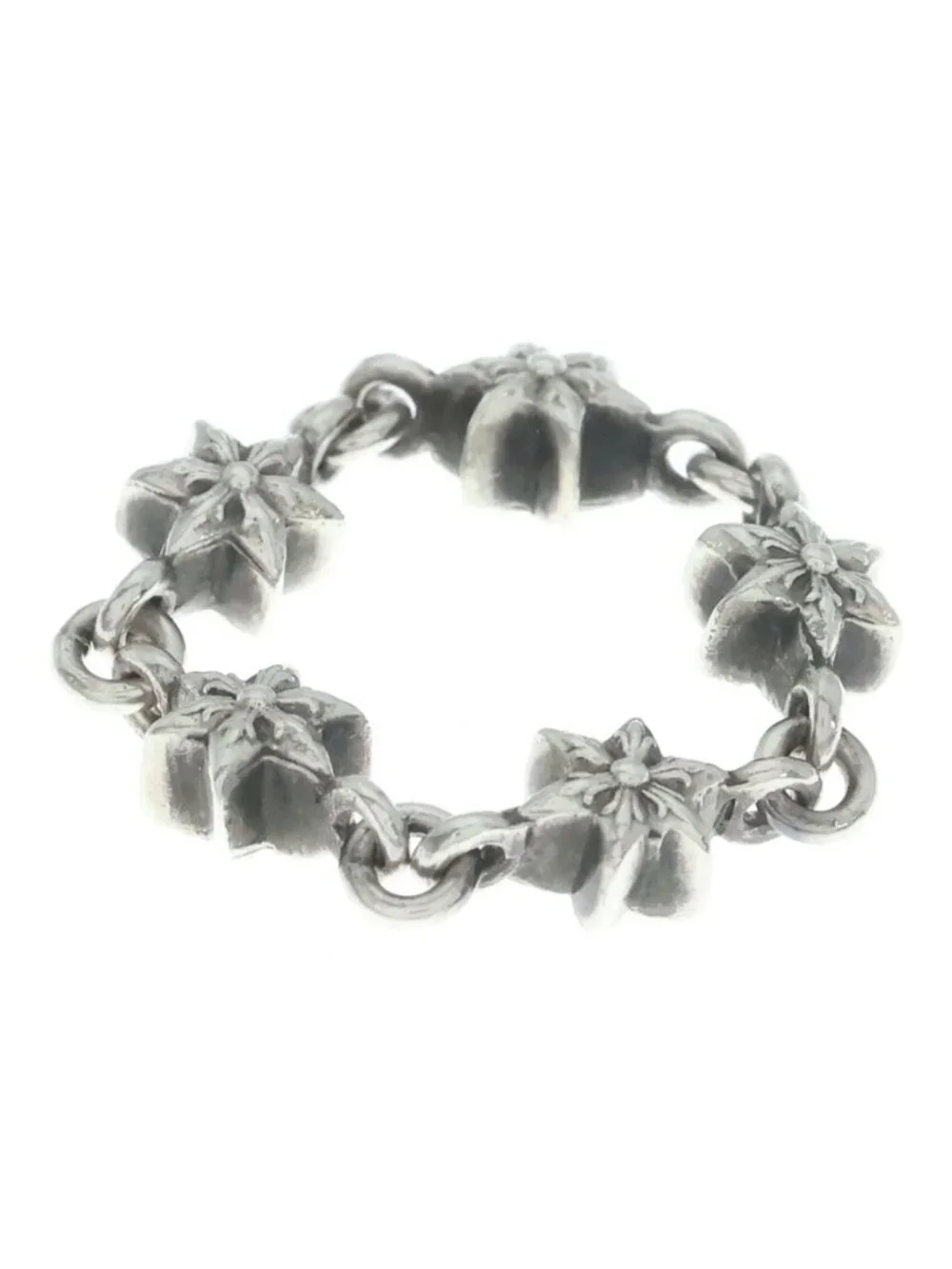 Chrome Hearts Chain Tny Star Thai Nice Ring Silver